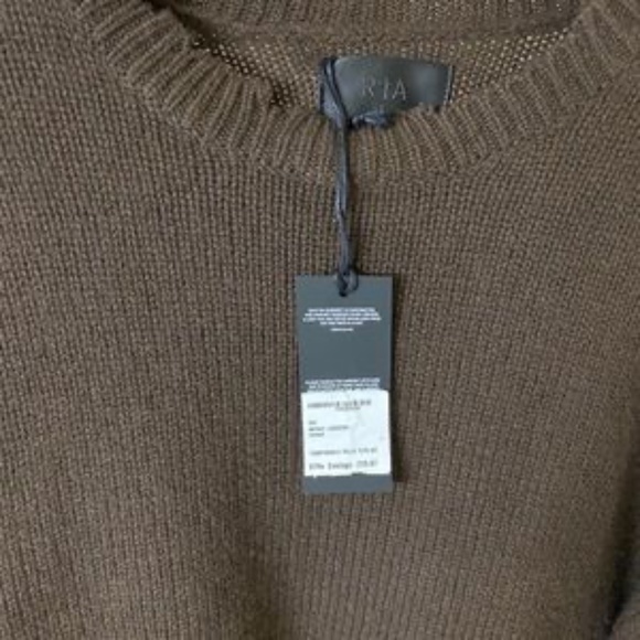 RTA Cedar Emma Cashmere Sweater Brown Large - Picture 11 of 15